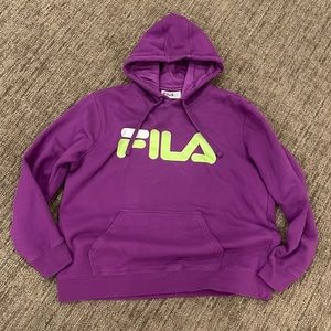 Fila purple hoodie size xl